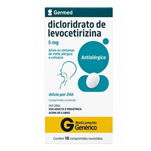 Levocetirizina 5Mg 10 Comprimidos - Germed - Genérico (Zyxem)