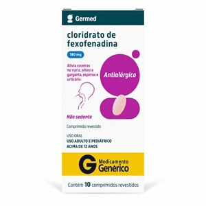 Fexofenadina 180Mg 10 Comprimidos - Germed - Genérico (Allegra)