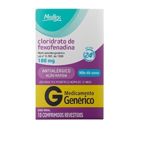 FEXOFENADINA 180MG 10 COMPRIMIDOS - MEDLEY - GENÉRICO