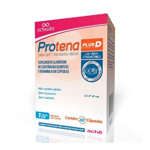 COLÁGENO II + ÁCIDO HIALURÔNICO E VITAMINA D - PROTENA PLUS D 60 CÁPSULAS