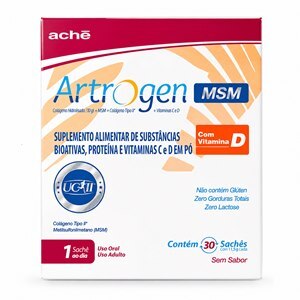 Suplemento Alimentar Artrogen Plus D Msm - Colágeno Tipo I E Il 30 Envelopes