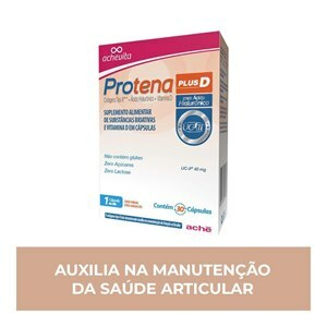 Protena Plus D - Colágeno Tipo 2 + Ácido Hialurônico + Vitamina D 30 Cápsulas