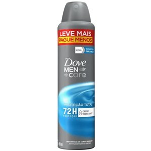 Desodorante Antitranspirante Aerossol Dove Men Care Proteção Total 72h 250ml Leve Mais Pague Menos