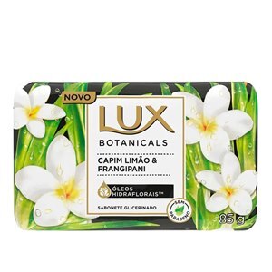 SABONETE GLICERINADO EM BARRA LUX BOTANICALS CAPIM-LIMÃO E FRANGIPANI 85G