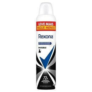 DESODORANTE AEROSSOL REXONA FEMININO INVISIBLE LEVE MAIS PAGUE MENOS 250ML