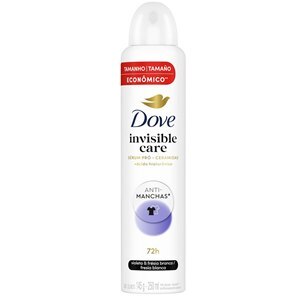 DESODORANTE AEROSOL DOVE FEMININO INVISIBLE CARE SÉRUM PRÓ VIOLETA E FRÉSIA BRANCA ECONÔMICO 250ML