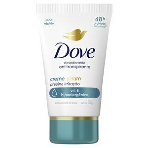 DESODORANTE DOVE CREME SÉRUM FEMININO PREVINE IRRITAÇÃO 50G