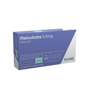 ANTI-INFLAMATÓRIO MELOXITABS 0,5MG 10 COMPRIMIDOS PARA CÃES E GATOS