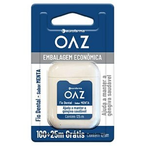 FIO DENTAL SABOR MENTA OAZ 100 METROS + 25 METROS GRÁTIS 