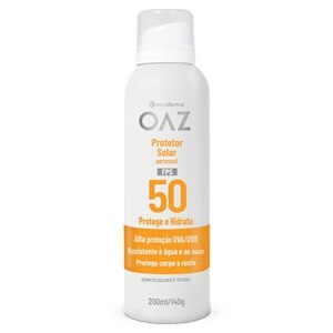 PROTETOR SOLAR CORPO E ROSTO FPS50 AEROSSOL OAZ 200ML 