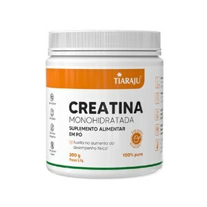 CREATINA MONOHIDRATADA TIARAJU 100% PURA 300G