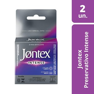 Preservativo Jontex Intense - 2 Unidades