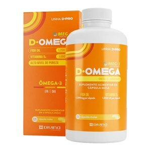 VITAMINA D 1000UI + ÔMEGA 3 1200MG - D-ÔMEGA 120 CÁPSULAS