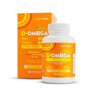 VITAMINA D 1000UI + ÔMEGA 3 1200MG - D-ÔMEGA 60 CÁPSULAS