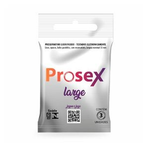 PRESERVATIVO PROSEX LARGE 3 UNIDADES