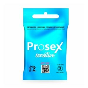 PRESERVATIVO PROSEX SENSITIVE 3 UNIDADES