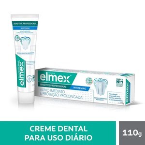 Creme Dental Para Sensibilidade Elmex Professional Whitening 110G