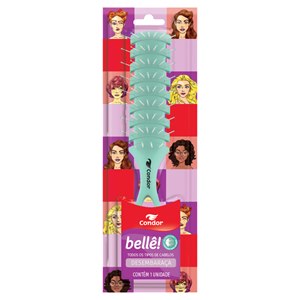 Escova Para Cabelo Plana Verde Condor Bellê!