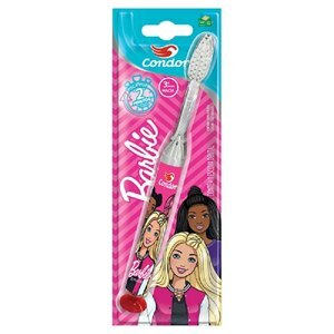 ESCOVA DENTAL INFANTIL MACIA CONDOR BARBIE COM LUZ DE LED