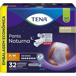 ROUPA ÍNTIMA TENA PANTS NOTURNA P/M LEVE 32 PAGUE 30