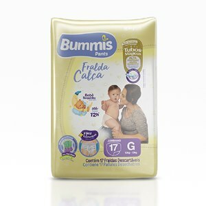 FRALDA CALÇA BUMMIS PANTS TUBOS JUMBINHO G 17 UNIDADES