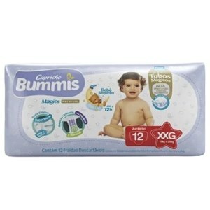 FRALDA BUMMIS PREMIUM TUBOS JUMBINHO XXG 12 UNIDADES