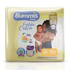 FRALDA CALÇA BUMMIS PANTS TUBOS MEGA EG 26 UNIDADES