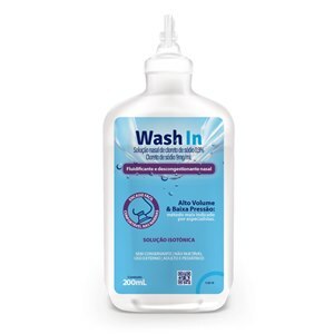 WASH IN SOLUÇÃO CLORETO SÓDIO 0,9% 200ML