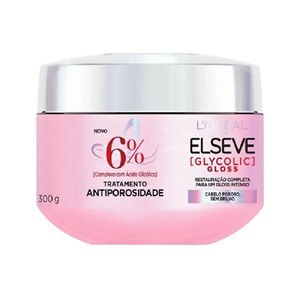 CREME DE TRATAMENTO ELSEVE GLYCOLIC GLOSS CABELO POROSO E SEM BRILHO 300G