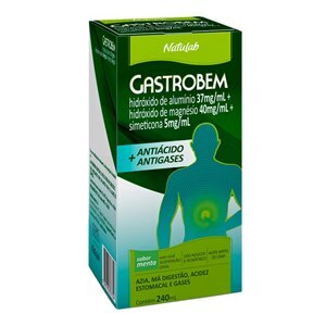 HIDRÓXIDO DE ALUMÍNIO + HIDRÓXIDO DE MAGNÉSIO + SIMETICONA - GASTROBEM SABOR MENTA 240ML