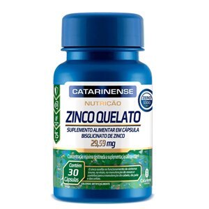 ZINCO QUELATO 29,59MG CATARINENSE 30 CÁPSULAS