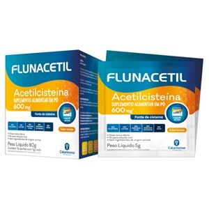 ACETILCISTEÍNA - FLUNACETIL 600MG CATARINENSE 16 SACHÊS 