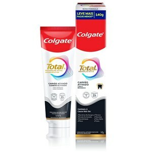 Creme Dental Colgate Total Carvão Ativado 140G