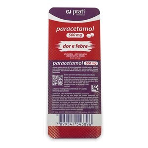 PARACETAMOL 500MG 10 COMPRIMIDOS - PRATI DONADUZZI - GENÉRICO
