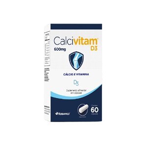 COLÁGENO II + CÁLCIO + MAGNÉSIO + VITAMINAS D3 + K2 CALCIVITAM FLEX 60 CÁPSULAS