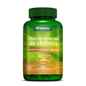 ÓLEO DE SEMENTE DE ABÓBORA HERBAMED 60 CÁPSULAS