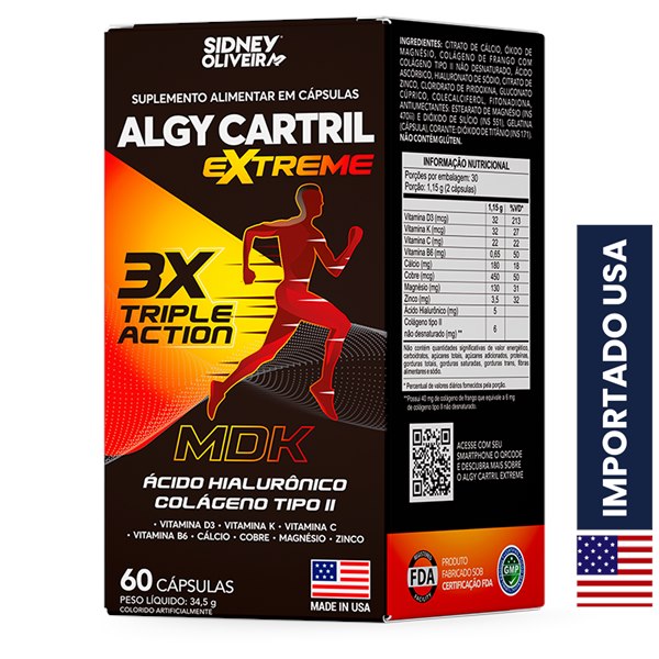 Colágeno Tipo Il + Ácido Hialurônico + Vitaminas + Minerais Algy ...