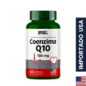 COENZIMA Q10 100MG MADE IN USA 60 CÁPSULAS SIDNEY OLIVEIRA 