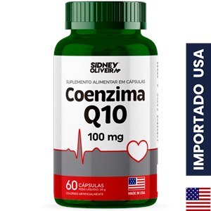 Coenzima Q10 100Mg Made In Usa 60 Cápsulas Sidney Oliveira