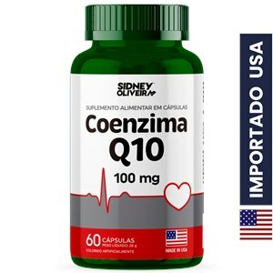 Coenzima Q10 100Mg Made In Usa 60 Cápsulas Sidney Oliveira 