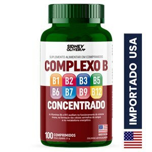 Complexo B Concentrado Made In Usa 100 Comprimidos Sidney Oliveira