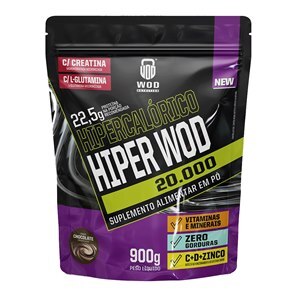 HIPERCALÓRICO HIPER WOD COM CREATINA E L-GLUTAMINA CHOCOLATE 900G