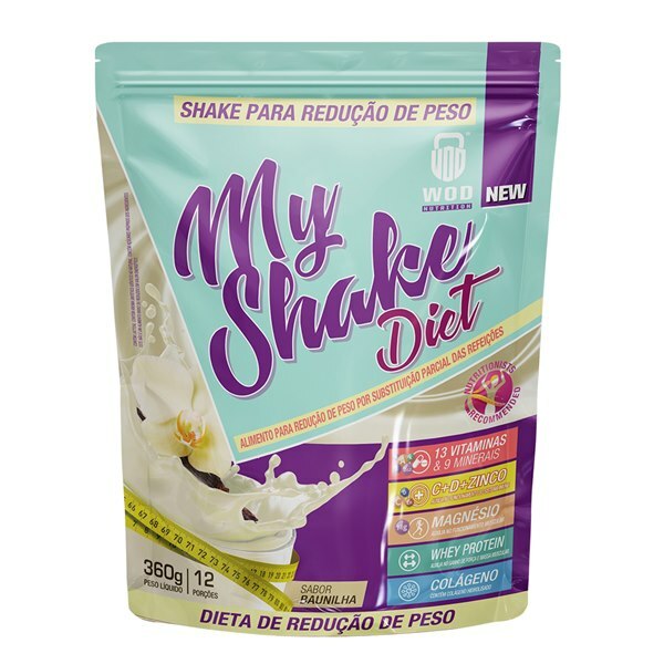 MY SHAKE DIET DE BAUNILHA WOD NUTRITION 360G - Ultrafarma