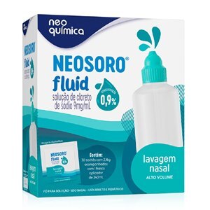 CLORETO DE SÓDIO - NEOSORO FLUID ALTO VOLUME 0,9% REFIL 30 SACHÊS