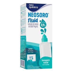 Cloreto De Sódio - Neosoro Fluid Alto Volume 0,9% Refil 30 Sachês