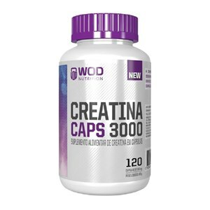 Creatina Caps 3000 Wod Nutrition 120 Cápsulas