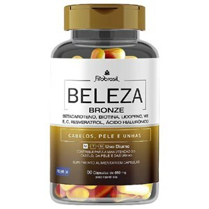 Beleza Bronze Cabelos, Pele E Unhas Fitobrasil 60 Cápsulas