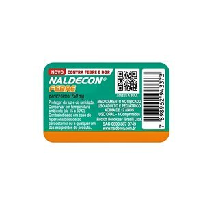 NALDECON FEBRE 750MG 4 COMPRIMIDOS