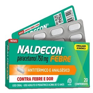 NALDECON FEBRE 750MG 20 COMPRIMIDOS