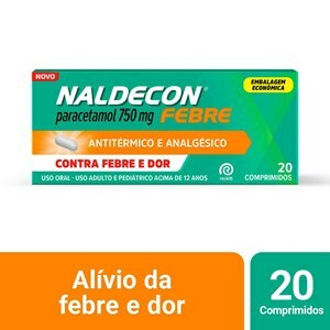 NALDECON FEBRE 750MG 20 COMPRIMIDOS